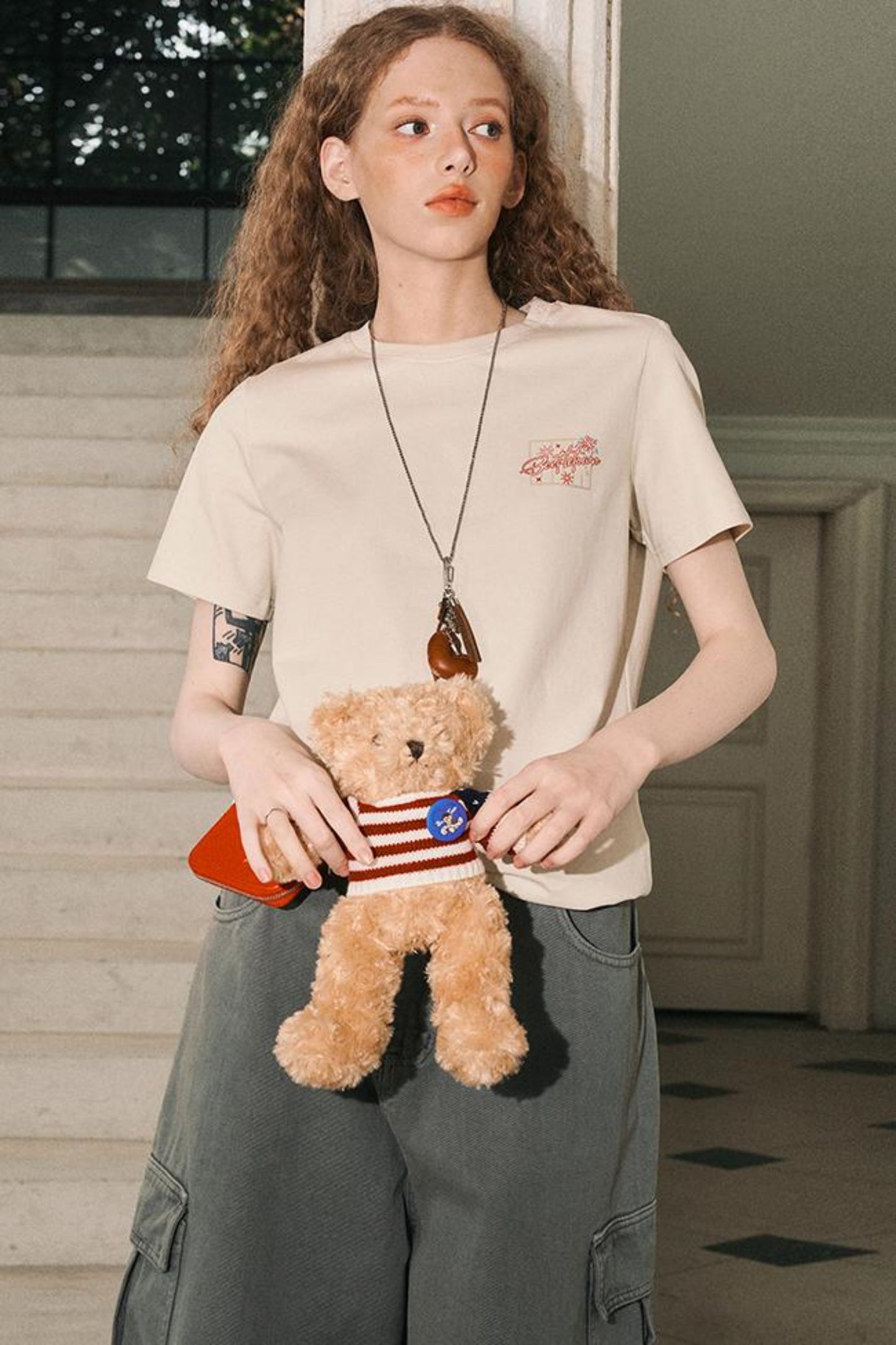 Firework Print Slim Fit T-Shirt