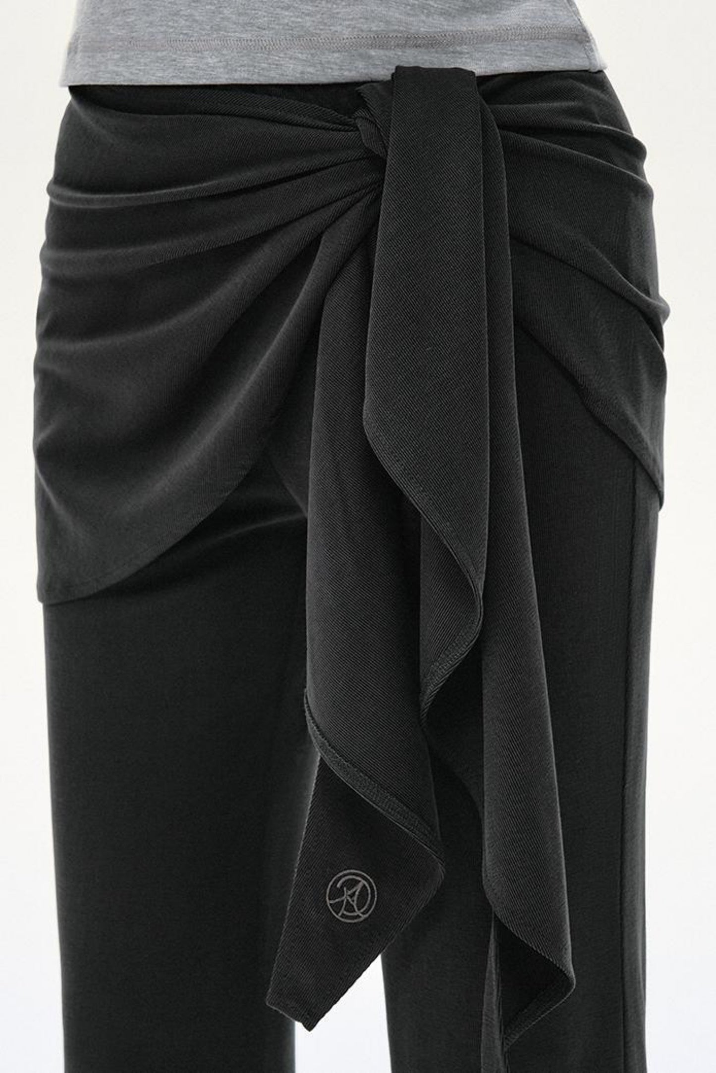 Tied Knit Slouchy Pants