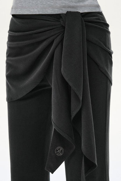 Tied Knit Slouchy Pants