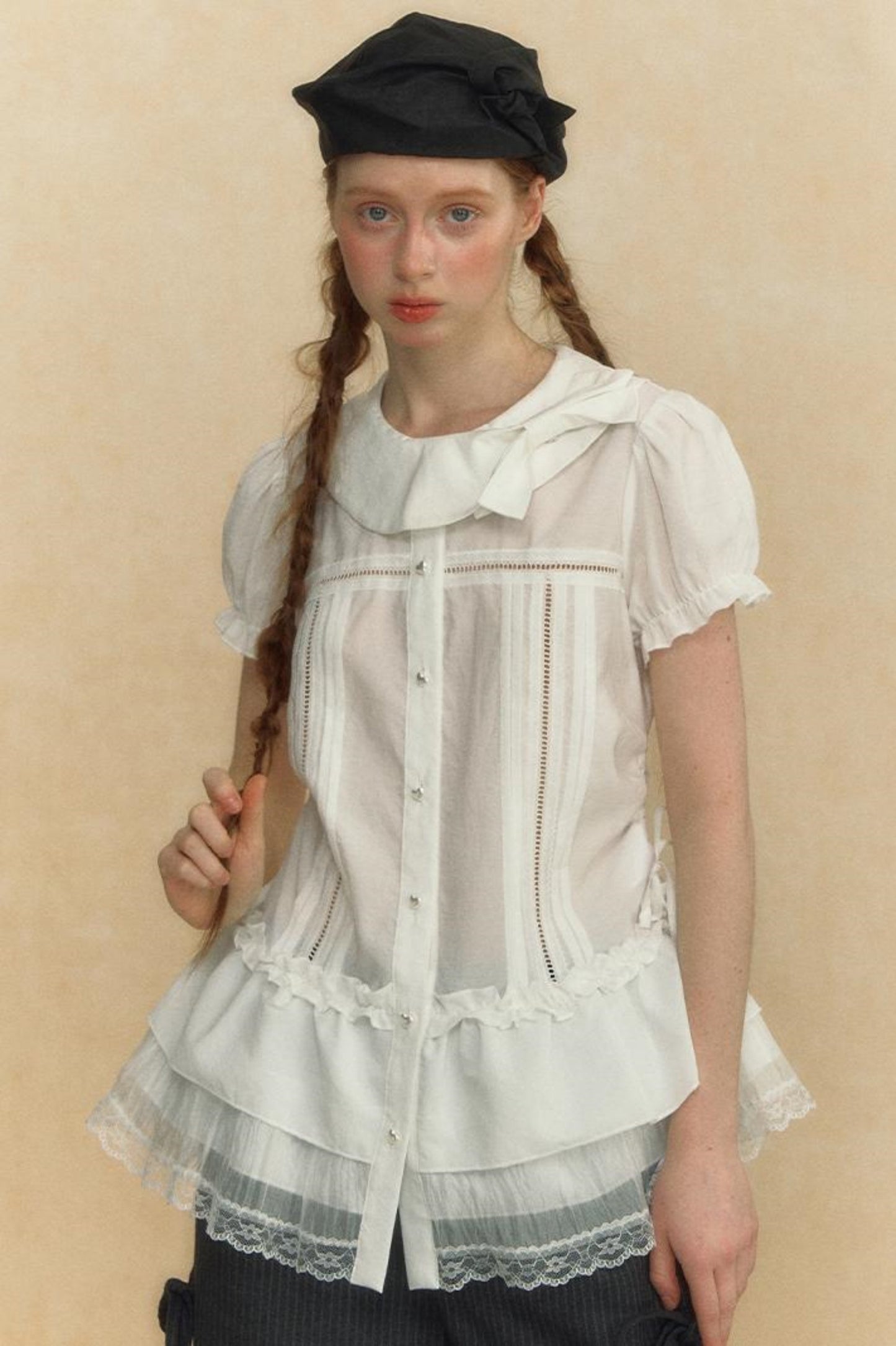 Puff Sleeve Vintage Blouse