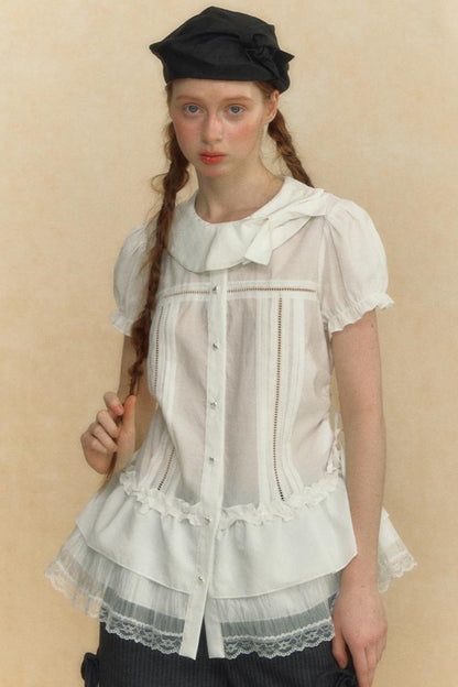 Puff Sleeve Vintage Blouse