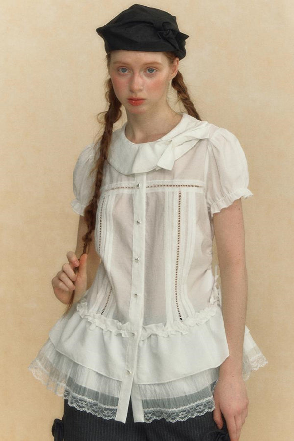 Puff Sleeve Vintage Blouse