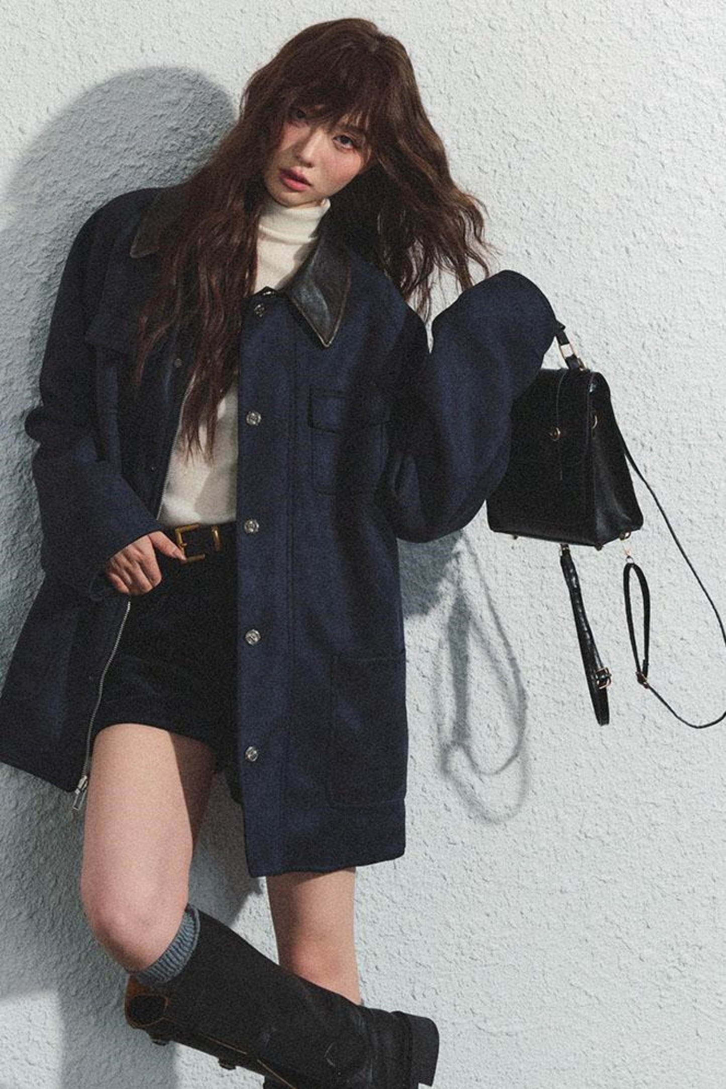 Navy Plaid Reversible Jacket