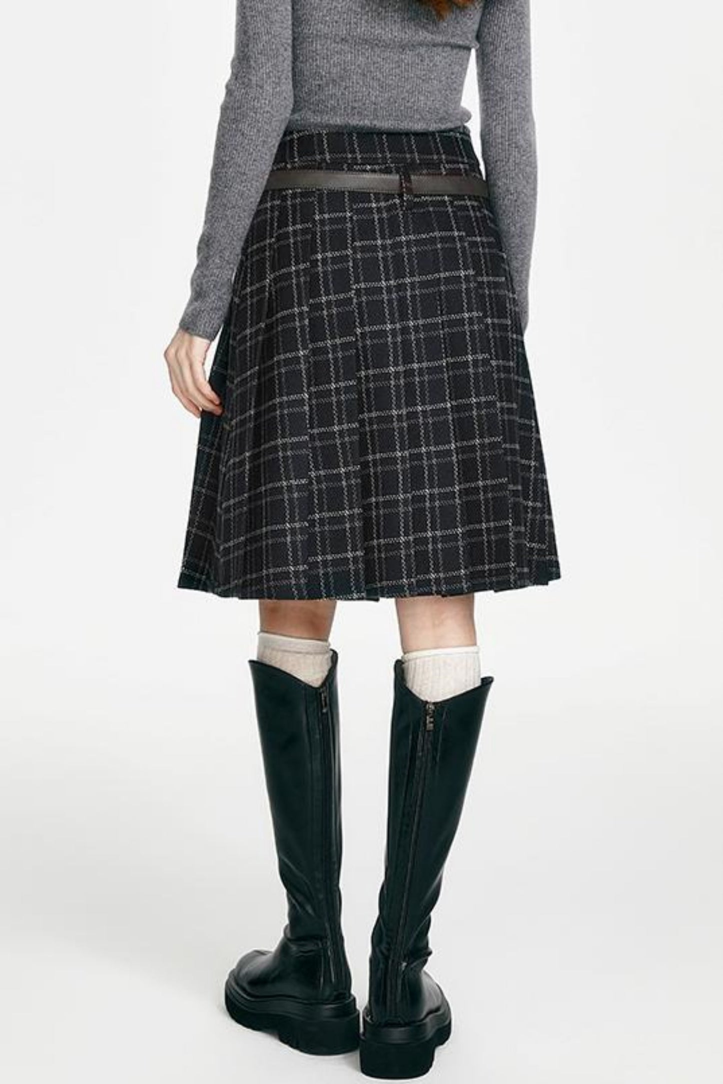 Versatile Plaid Skirt