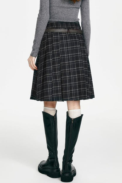 Versatile Plaid Skirt