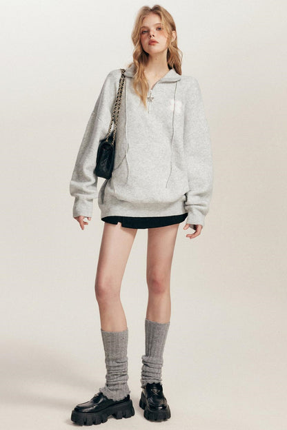 Sculptured Polo Neck Top