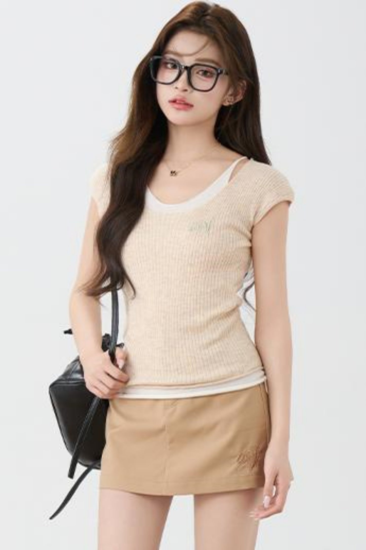 Lightweight Cap Sleeve Knit Top