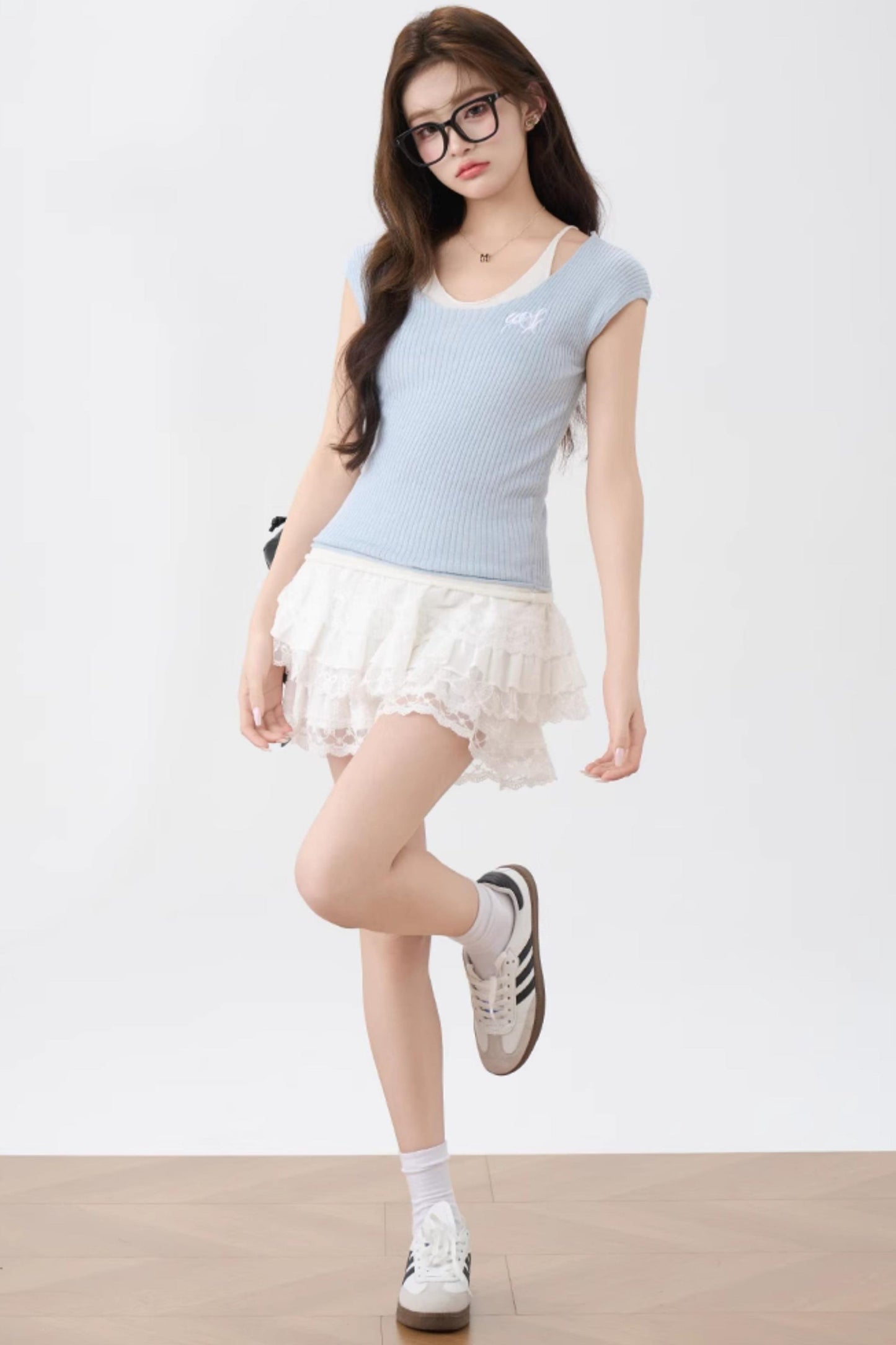 Lightweight Cap Sleeve Knit Top