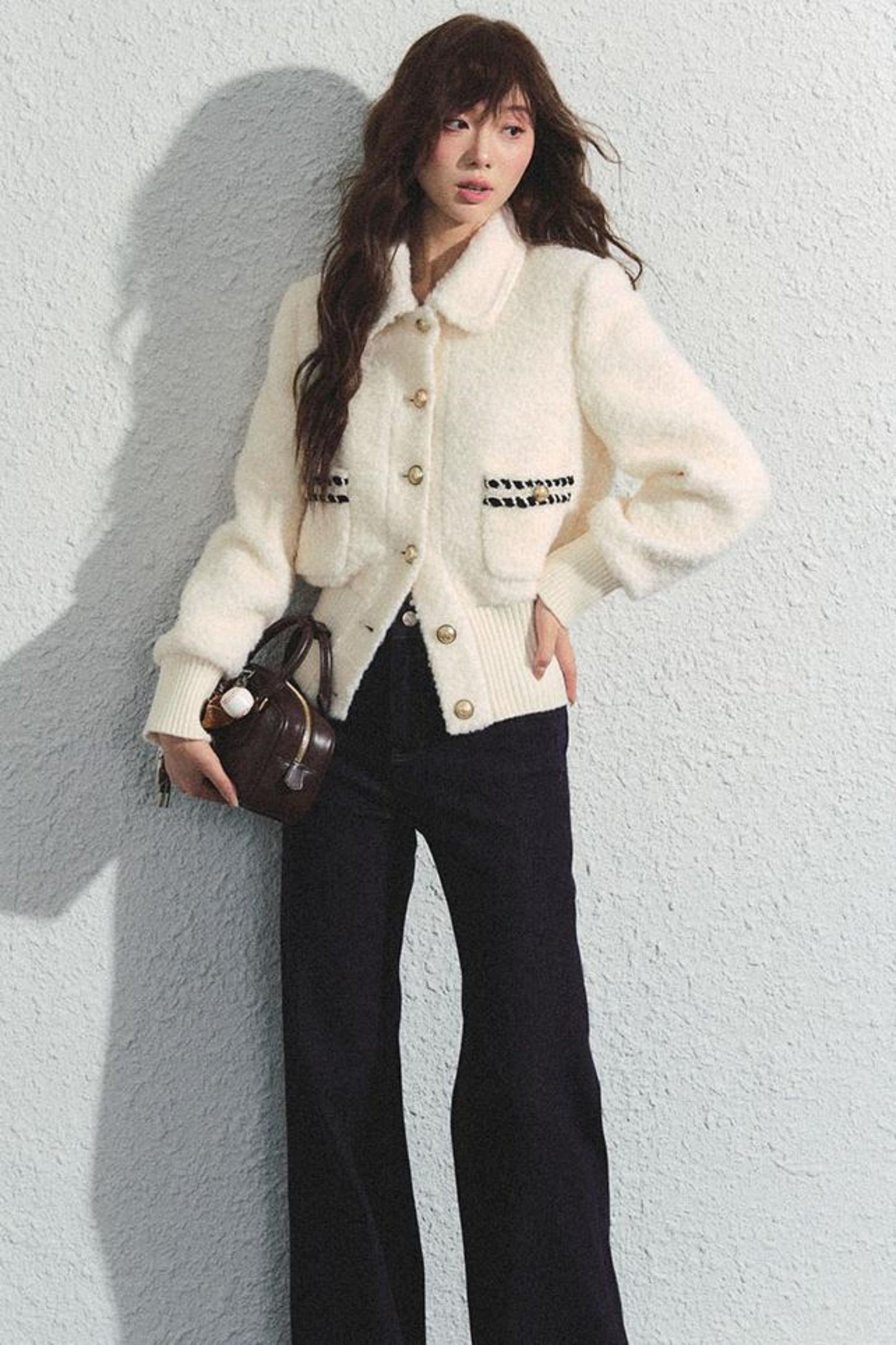 Tweed Waist Crop Jacket