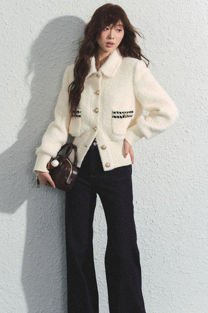 Tweed Waist Crop Jacket