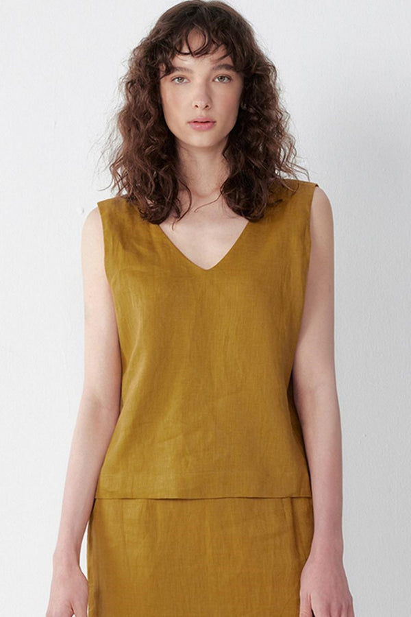 Chic Bowknot V-Neck Vest Set-Up