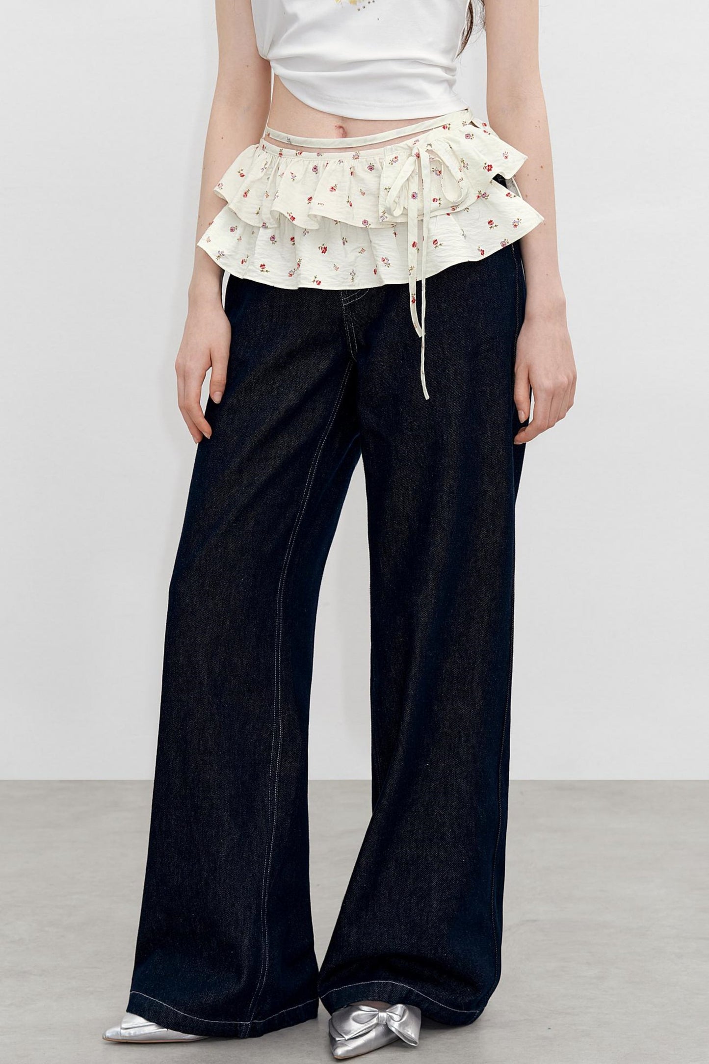 Floral Elegance Waist Skirt