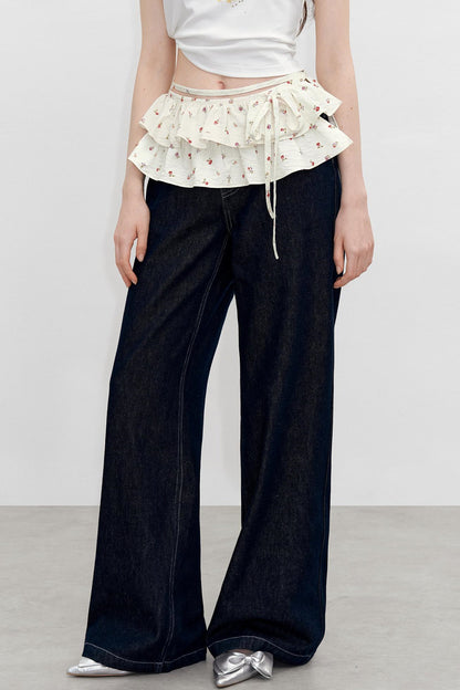 Floral Elegance Waist Skirt