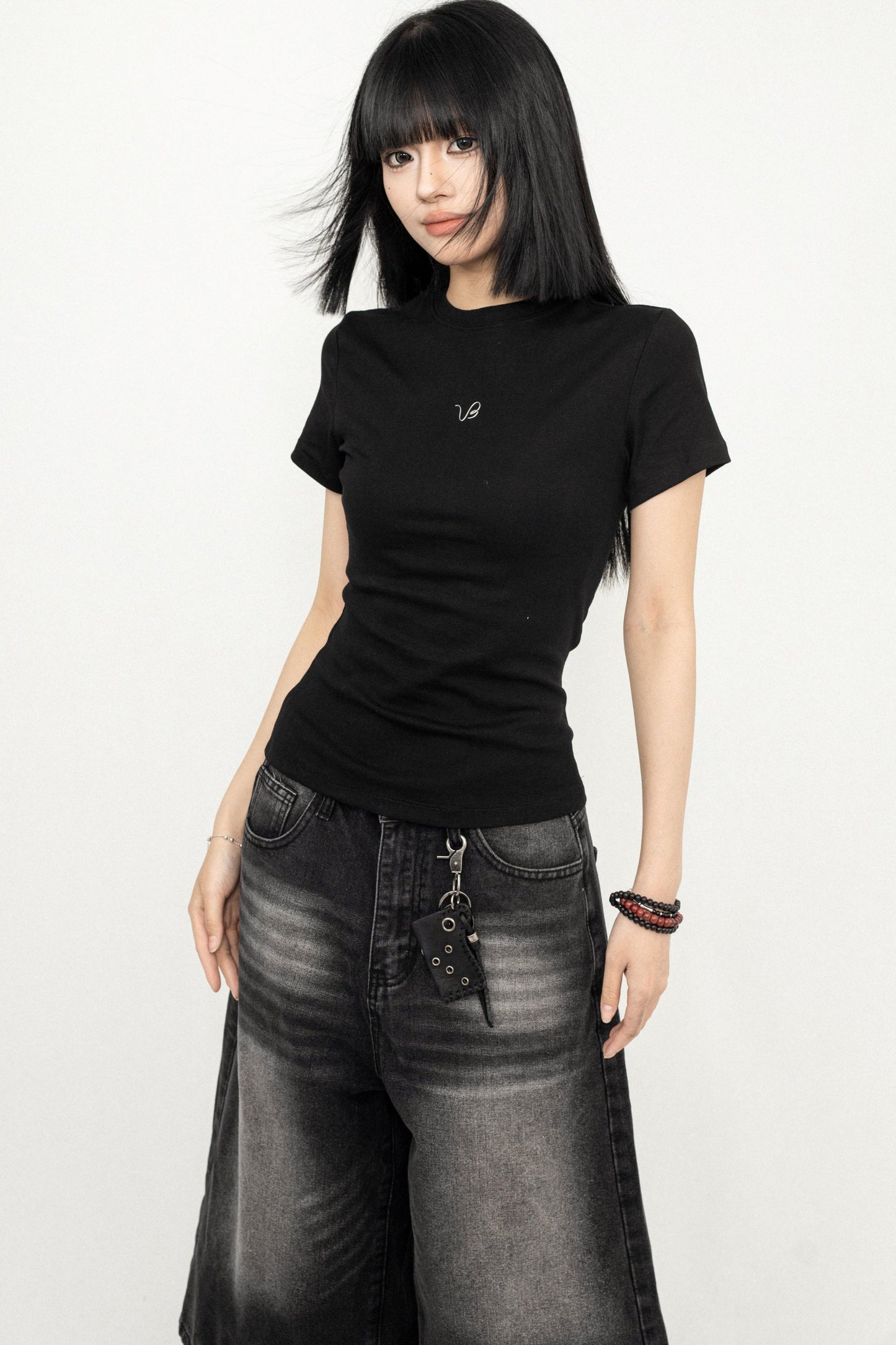 Y2K Sweetheart Shoulder Tee