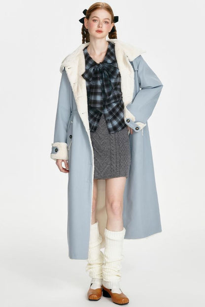 Navy Collar Collegiate Plaid Shirt