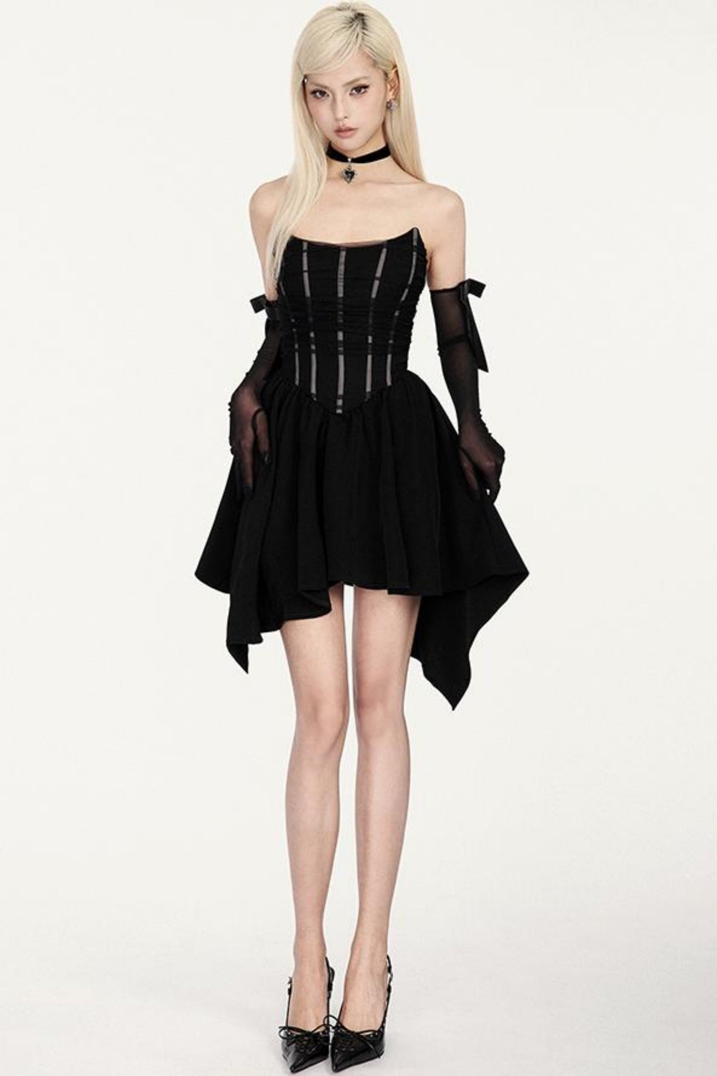 Moonlit Cross Choker