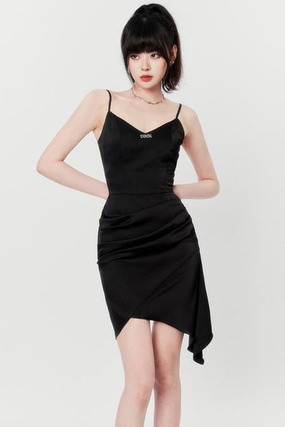 Satin Suspender Dress Set-Up