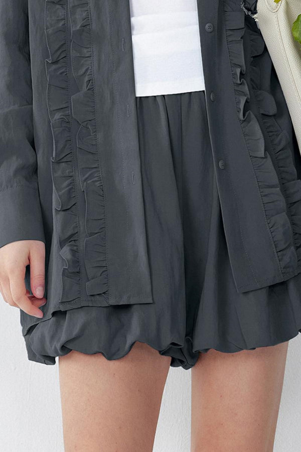 Tencel Shirt And Lycra Pod ShortSkirt Set-Up
