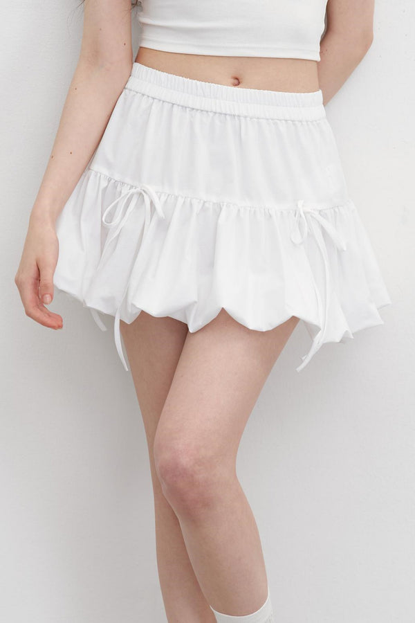 Breeze Bow Skirt With Jacket Set-Up