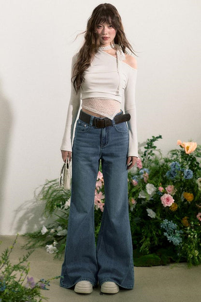 Flare Wide-Leg Jeans