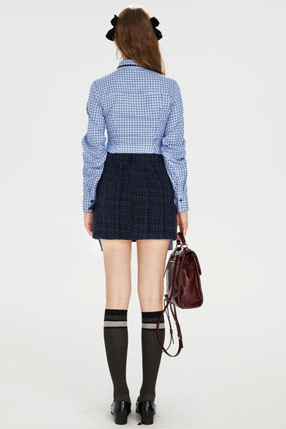 Chic Embroidered Tweed Jacket Set-Up