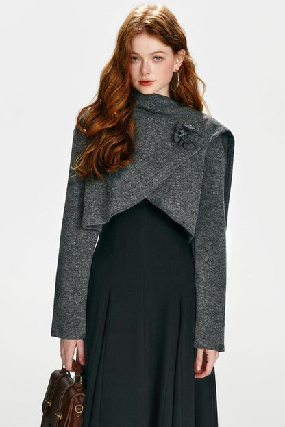 Luxe Gold Shawl Dress Set-Up