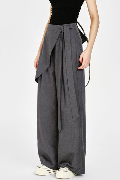 Front Wide-Leg Pants