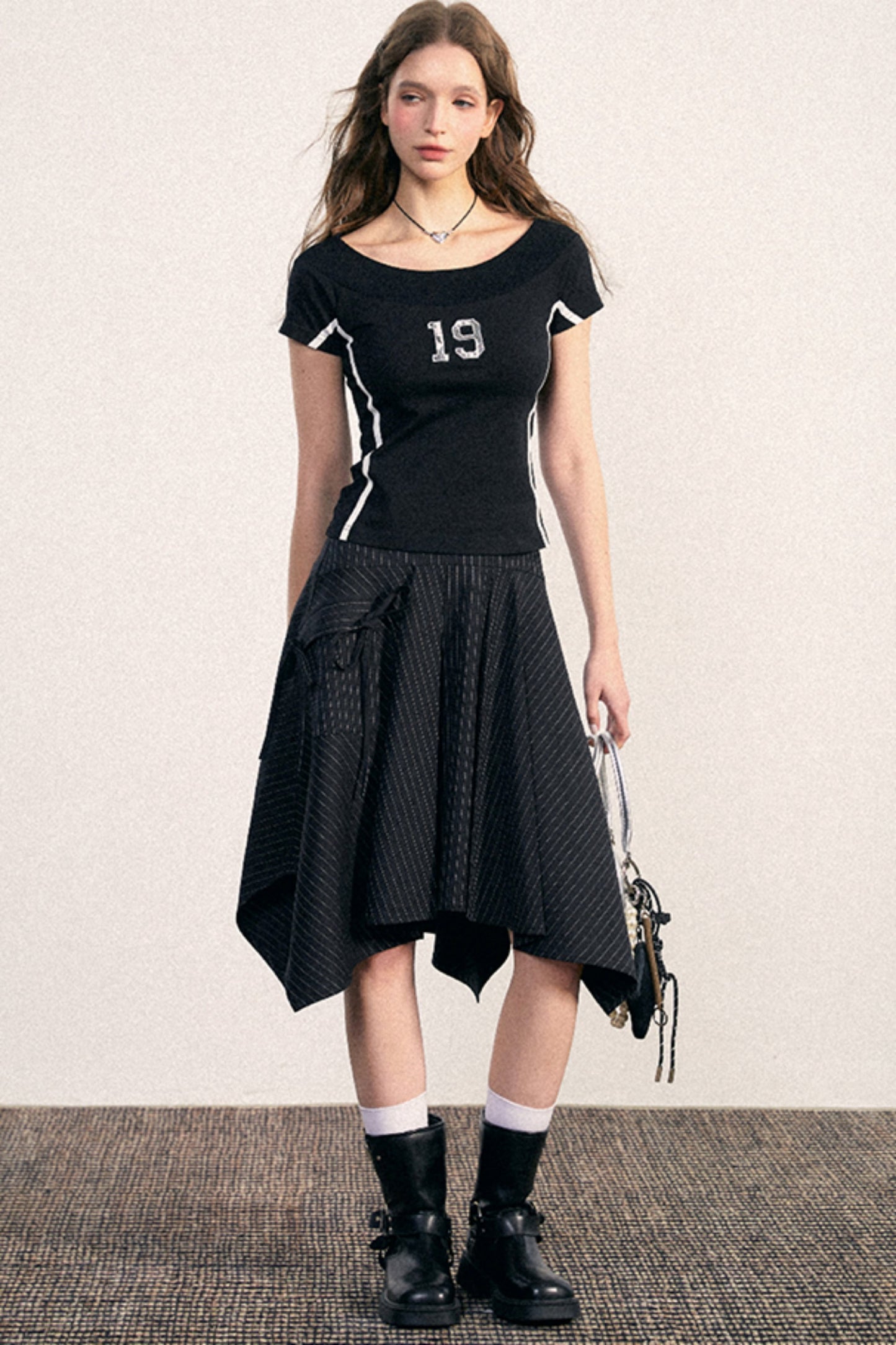 High-Waisted Fishtail Skirt