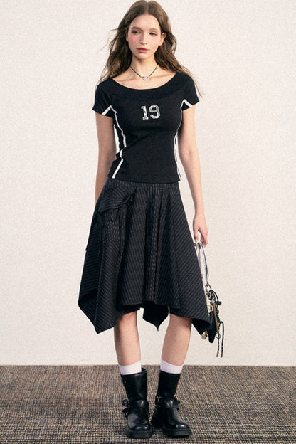 High-Waisted Fishtail Skirt