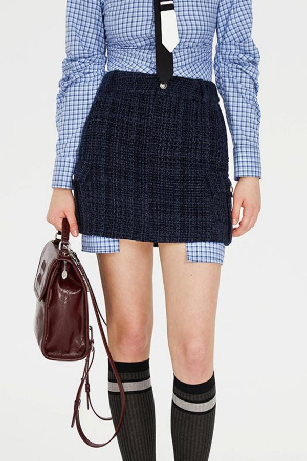 Chic Embroidered Tweed Jacket Set-Up