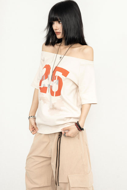 One-Shoulder Slouchy Tee