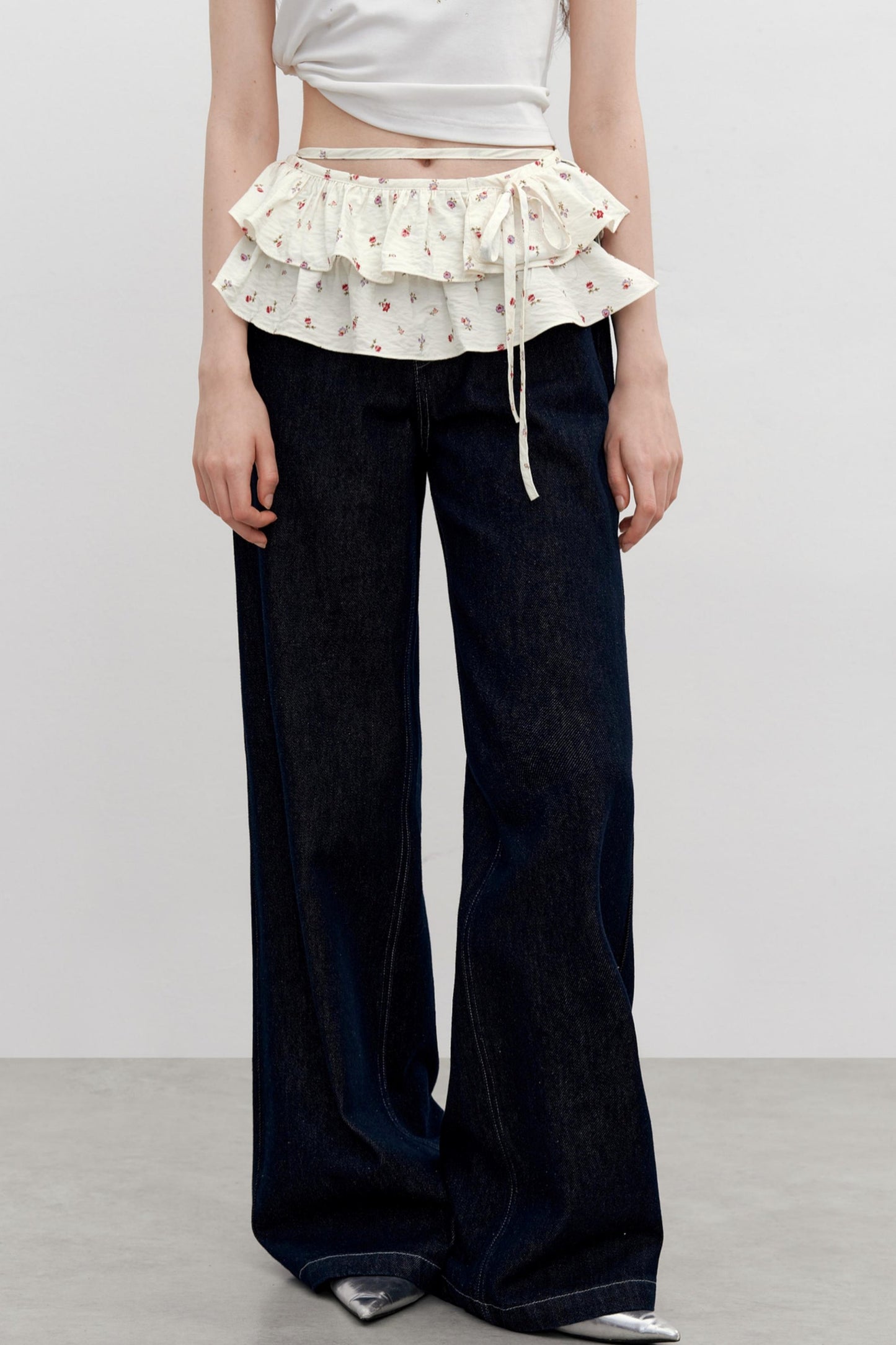 Floral Elegance Waist Skirt