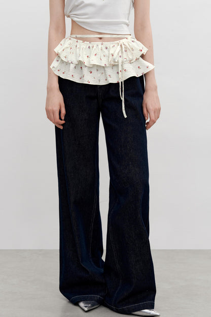 Floral Elegance Waist Skirt