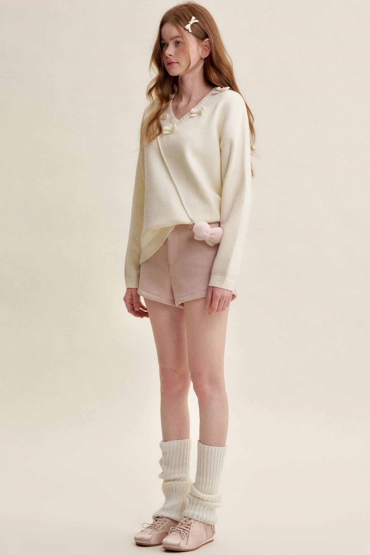 Velvet Rose Snowflake A-Line Shorts