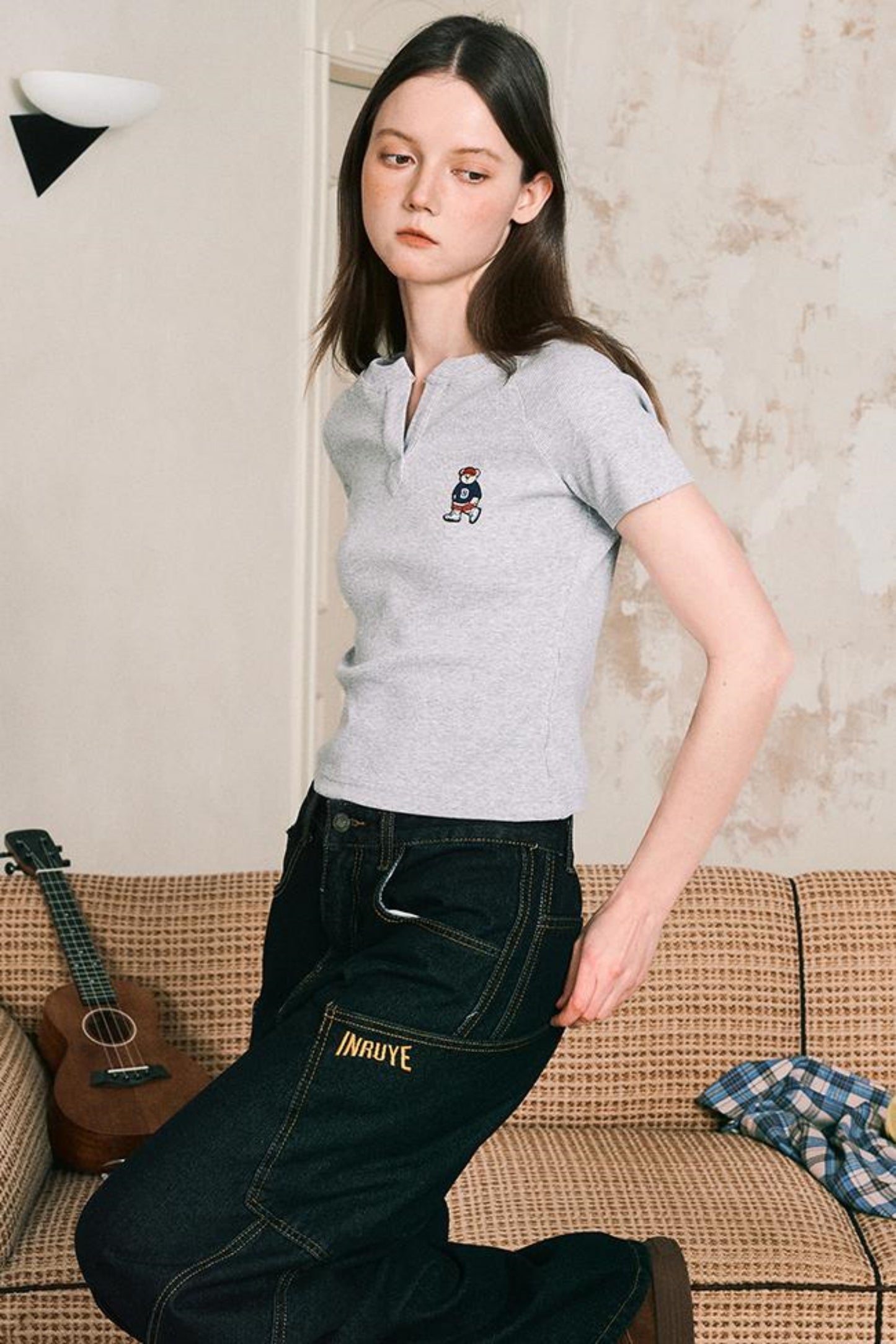 Fit V Neck Short Sleeve T-Shirt