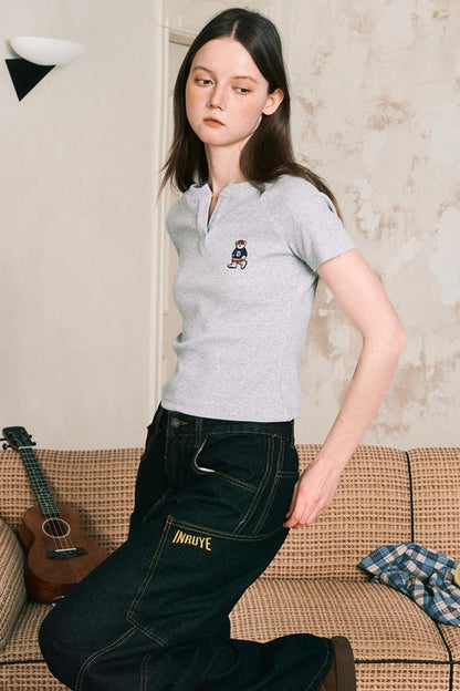 Fit V Neck Short Sleeve T-Shirt