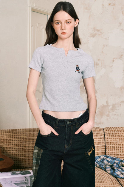 Fit V Neck Short Sleeve T-Shirt