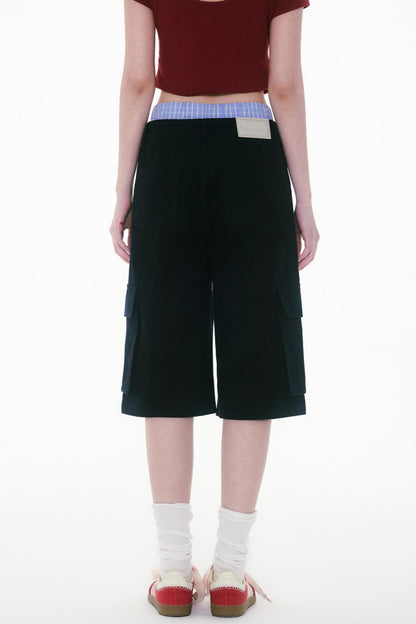 Mid Length Loose Wide Pants