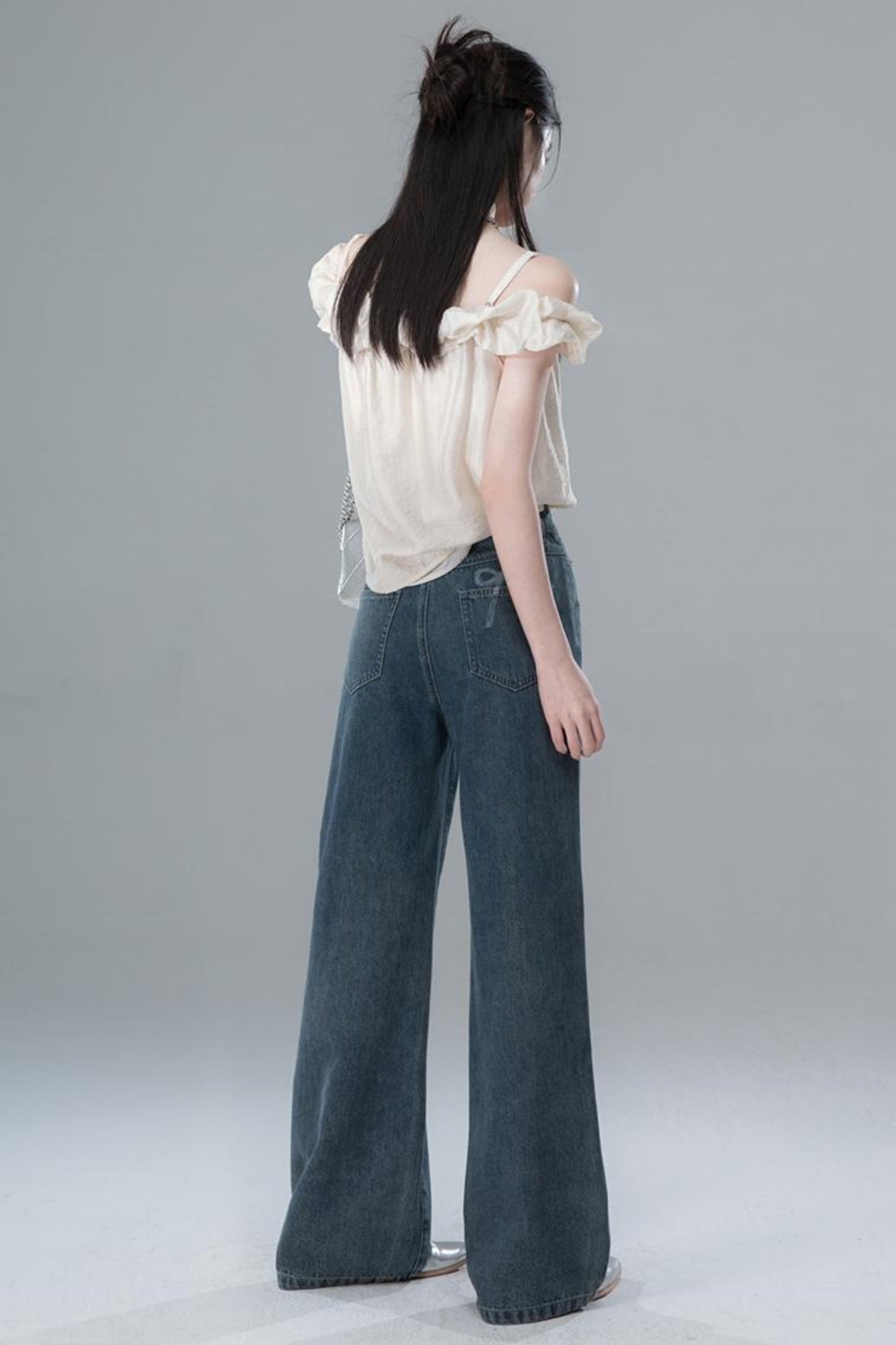 Vintage Bowtie Jeans Pants