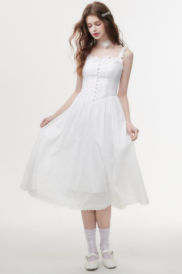 Elegant A-Line Lace Halter Dress