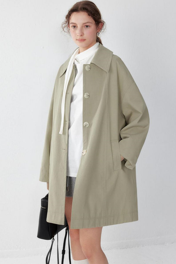 Reversible Plaid Trench Coat