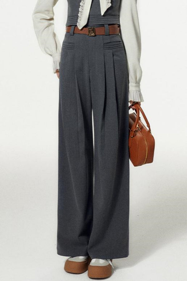 Pleated Knit Tank & Pants Set-Up