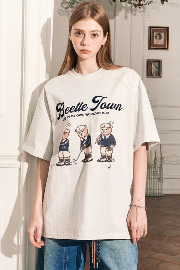 Crew Neck Cotton Short Sleeve Tee