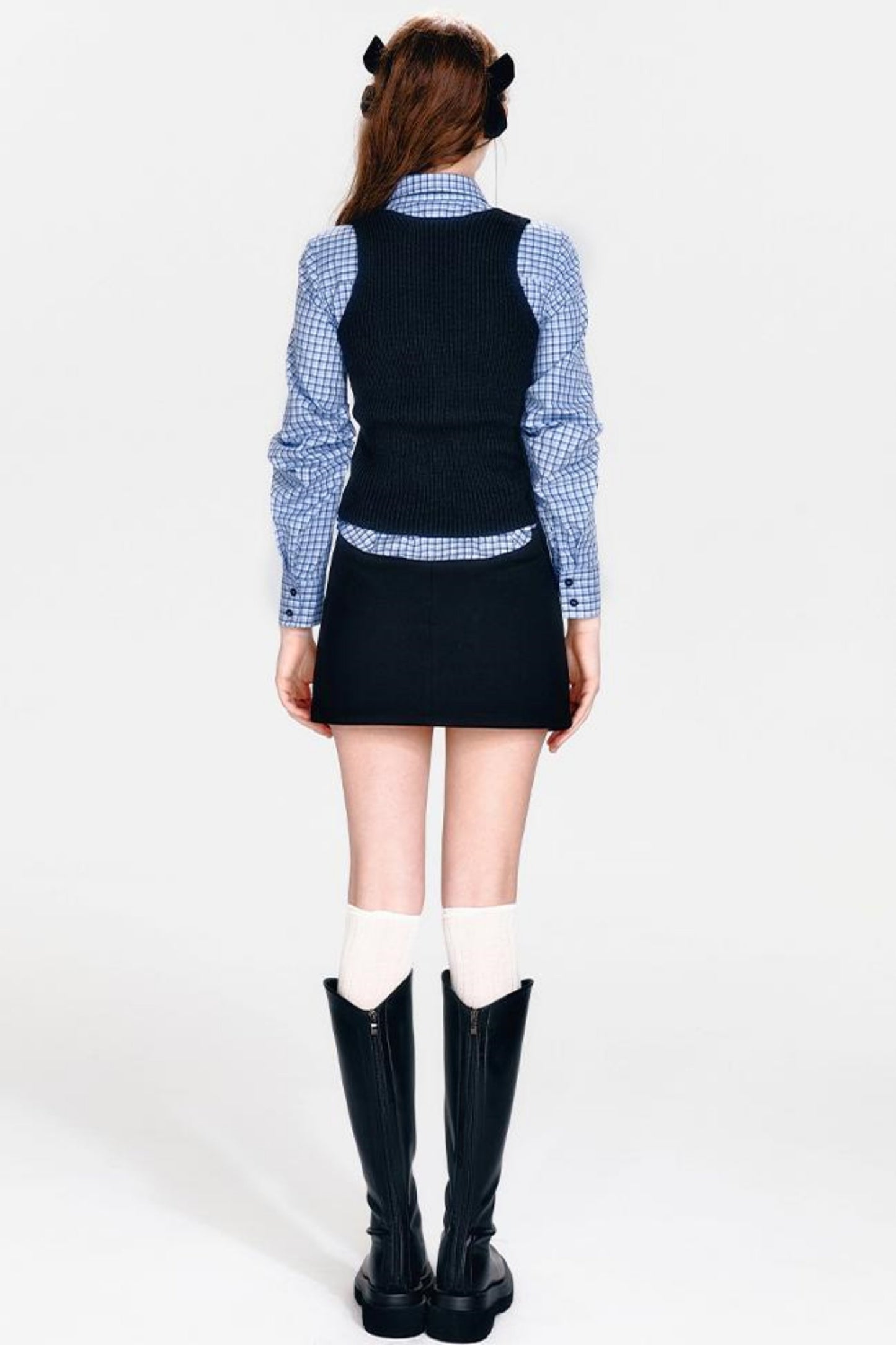 Vintage Plaid Skirt Set-Up