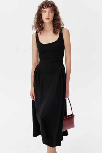 Chic Halter Neck Black Dress