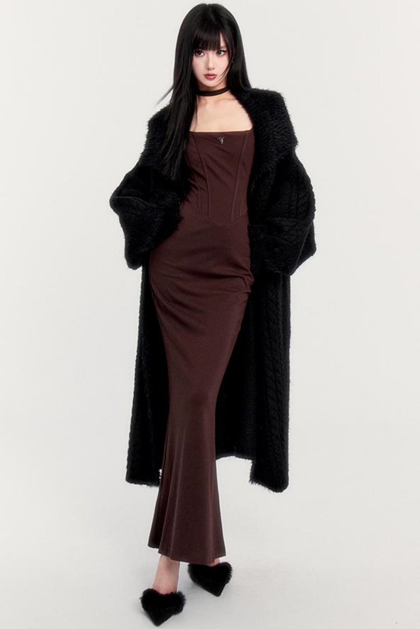 Romantic Long Strap Mermaid Dress