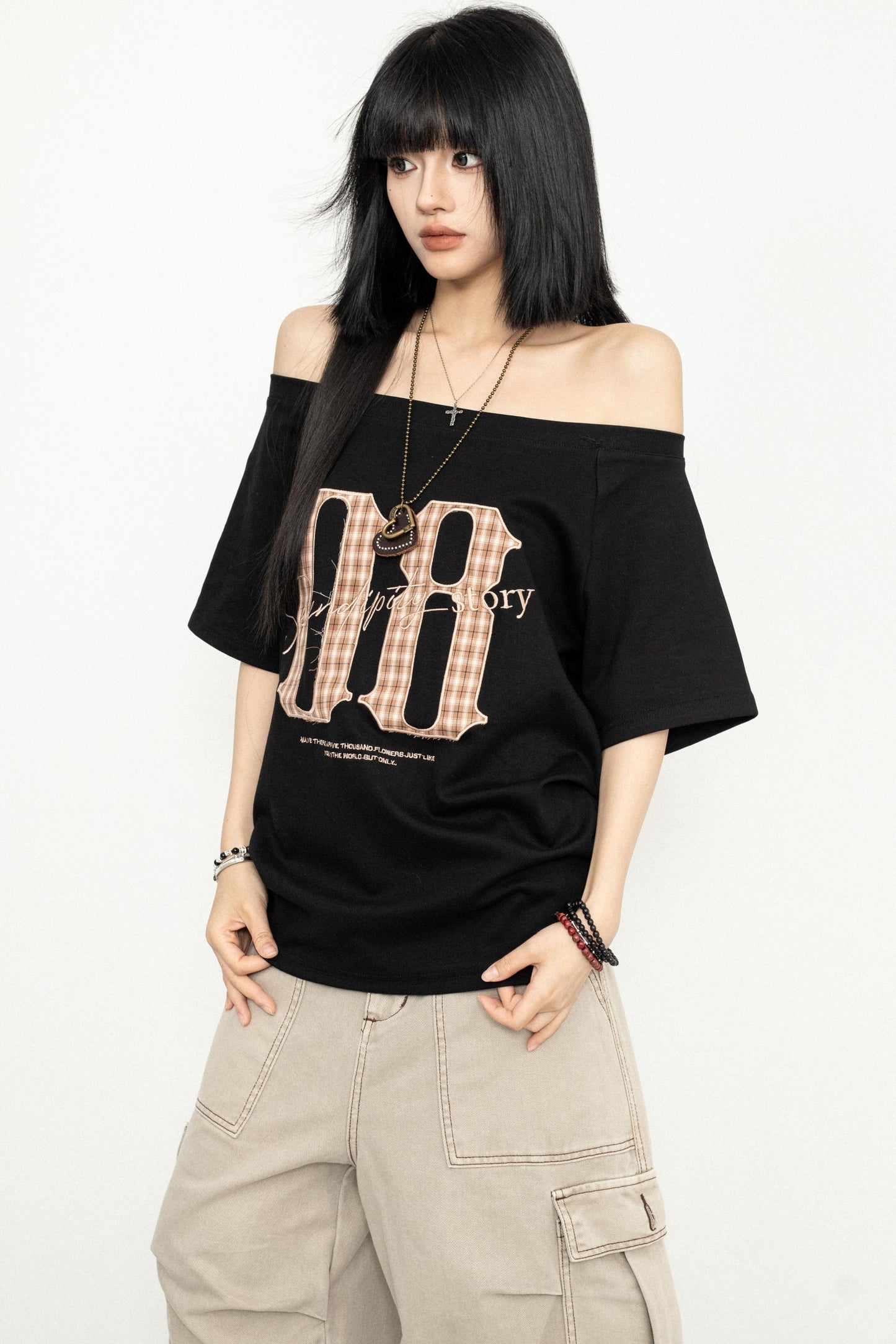 Retro Spice Girls One-Shoulder Tee