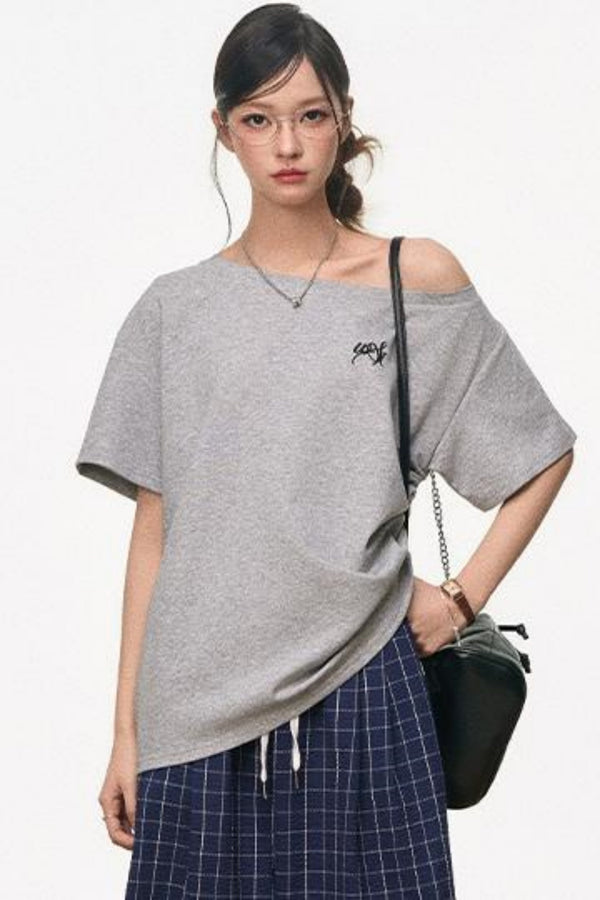 Tricolor Shoulder Top