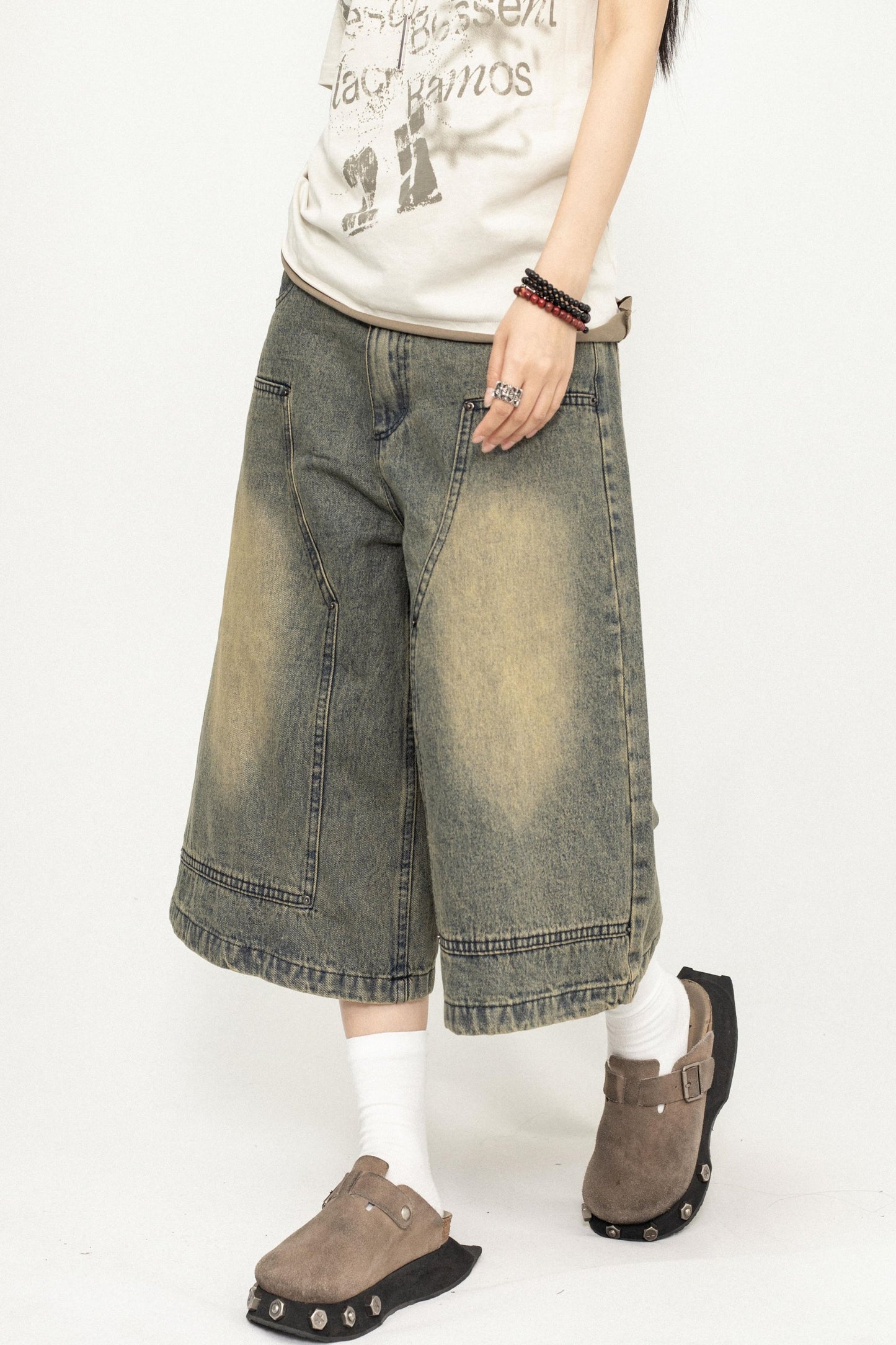 Yellow Wide-Leg Pants