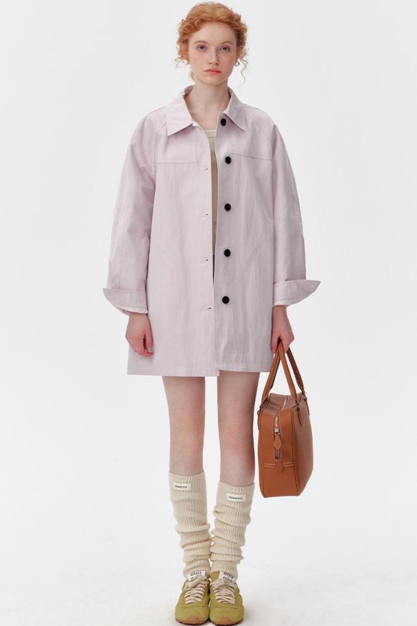 Purple Pink Trench Coat